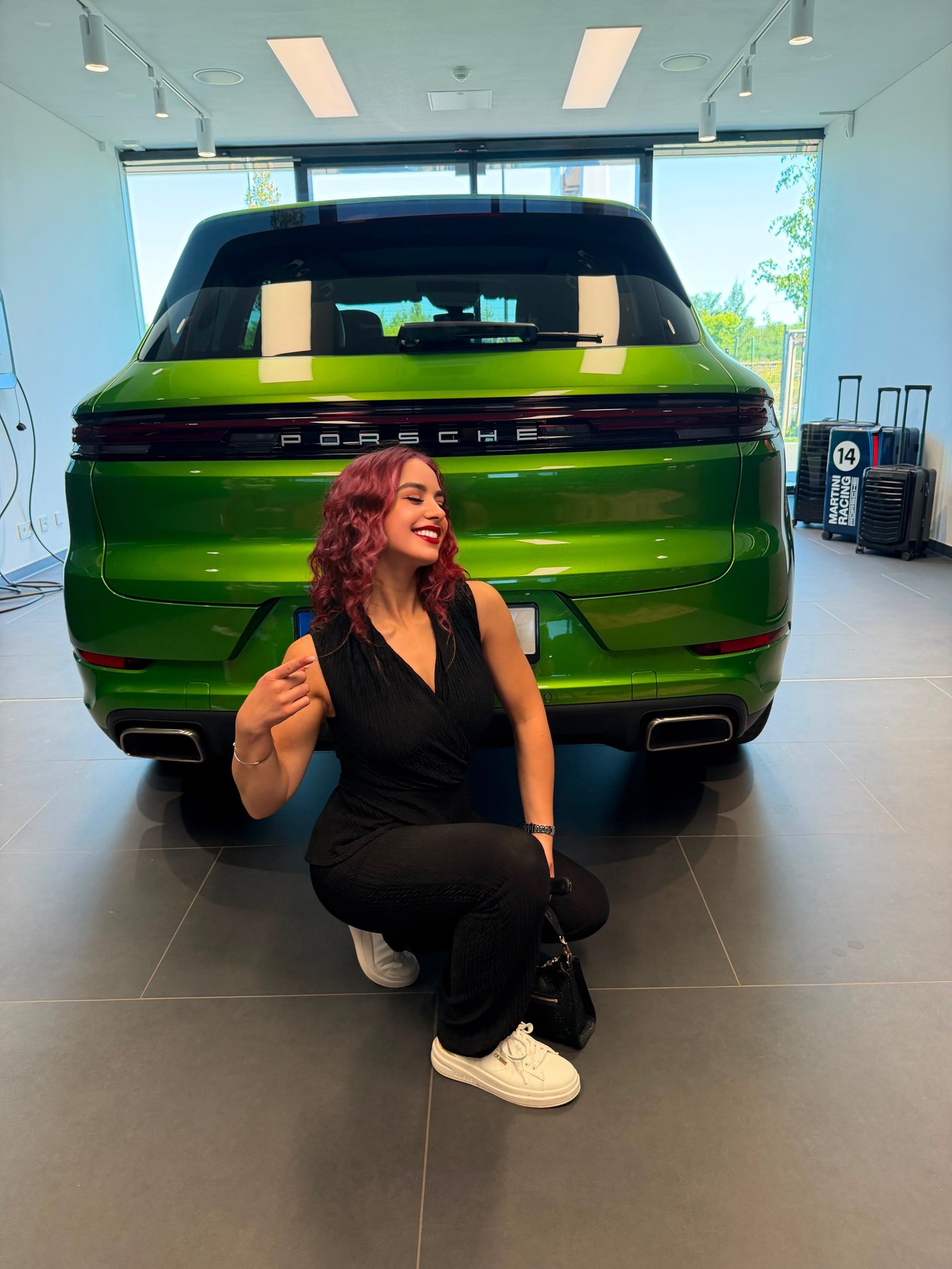Талант перед Porsche, который она себе купила